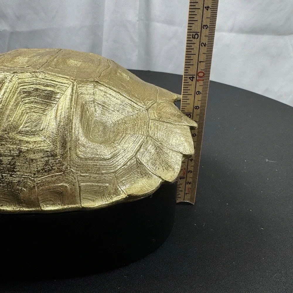 Black‎ & Gold Faux Turtle Shell Storage/Trinket Box